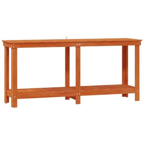 Banco da lavoro con lo scaffale Marrone Cera 180 x 50 x 80 cm - Foto 1