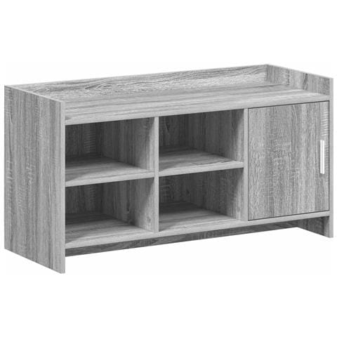 Mobile per scarpe con porta Sonoma grigio 100 x 39,5 x 51 cm - Foto 1