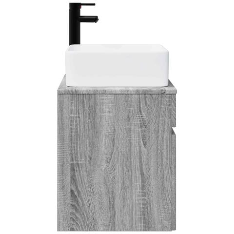 Mobile lavabo da parete Sonoma grigio 49 x 41 x 63 cm - Foto 2