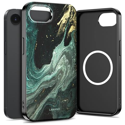 Custodia Tech-protect Lamano Magsafe Nera E Verde Per Iphone 16e / 17e - Foto 2
