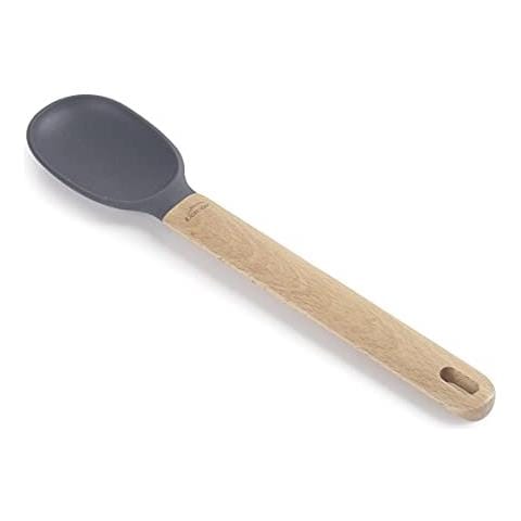 68185 Unite Cucchiaio da portata in silicone liscio con manico in legno di faggio - Foto 1