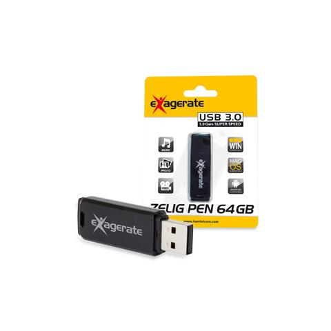 Chiavetta USB 64 GB Zelig Pen Interfaccia USB 3.0 Colore Nero  - Foto 2