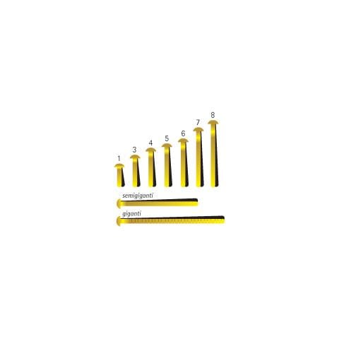 Fermacampioni Cometa 3 Giallo Metallo 18 mm 51153 - Foto 1