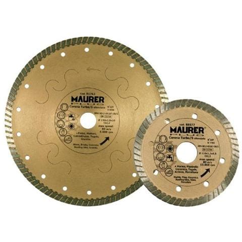 Disco Diamantato Corona Turbo / S 110x1,2x6,5 mm Ø Foro 22 mm Maurer Plus - Foto 2