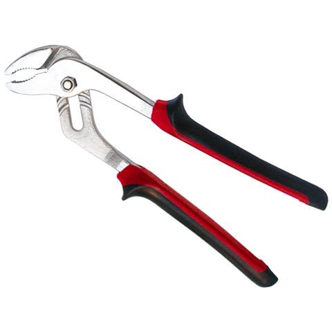 Pinza Regolabile Con Cerniera Sovrapposta E Cremagliera Cromata In Acciaio Cromo Vanadio Cromato, Manico Ricoperto In Bicomponente Bicolore, Impugnatura Antiscivolo. - Foto 1