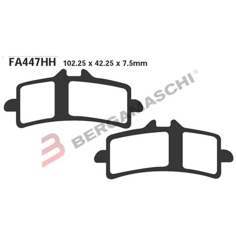 B1r R1844700 Pastiglie Hh Ducati 1098 07-mv Agusta F4 1000 07- Ant. Fa447hh - Foto 1