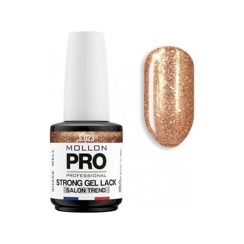 Nail Permanente Soak Off Gel Lack Forte Di Cristallo Dell'oro - 023 - Foto 1