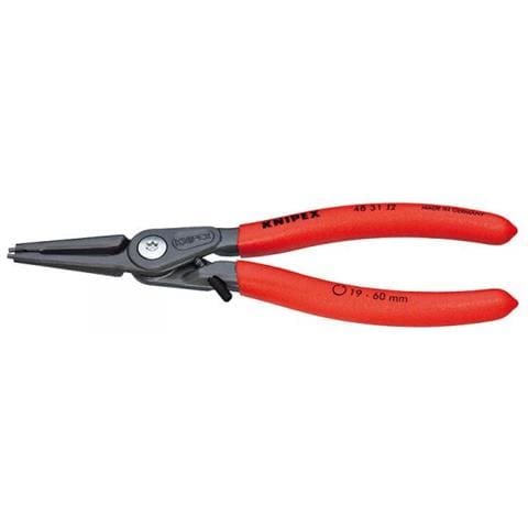 Pinza di precisione per anelli di Sicurezza per anelli di Sicurezza interni una con fori di apertura MECCANISMO limitazione / chiusura Pinza (180 mm) 48 31 J2 - Foto 1
