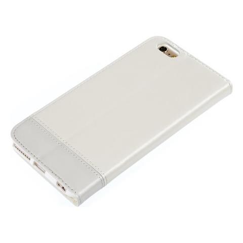 Wallet Folio Case, Cover A Libro - Apple Iphone 6 Plus / 6s Plus - Bianco - Foto 2