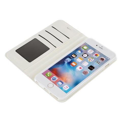 Wallet Folio Case, Cover A Libro - Apple Iphone 6 Plus / 6s Plus - Bianco - Foto 3