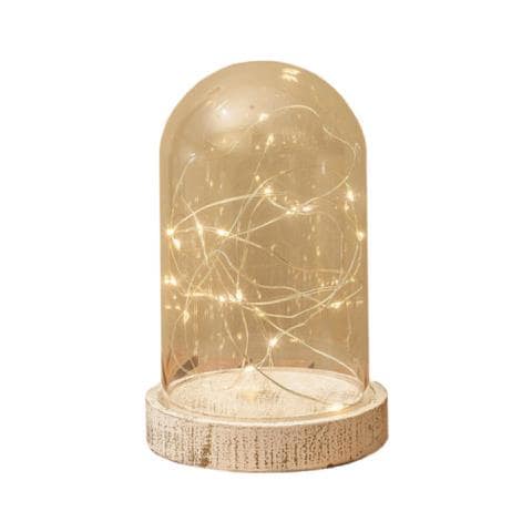 Campana Decorativa A Led - Stile Vintage - 20 Led - Vetro - 10 X 16 Cm - 71674 - Foto 1