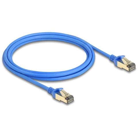 Cavo di rete RJ45 Cat. 8.1 F /FTP sottile da 2 m blu - Foto 2
