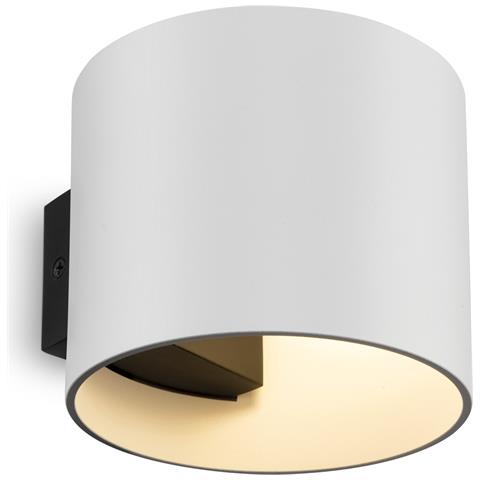 Applique Da Parete Moderno Rond Alluminio Bianco 1 Luce G9 50w - Foto 1