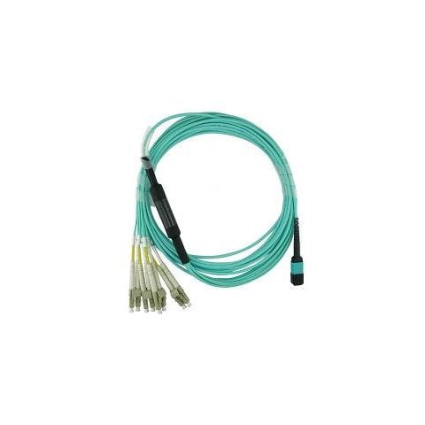 Cbl-mtp12-4lc-om3-7m-bo Cavo A Fibre Ottiche 7,5 M Mtp 4x Lc /lc Lc /apc Colore Acqua - Foto 1