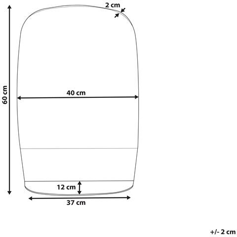 Specchio Da Parete Con Ripiano Brannay 40 Cm 60 Cm Argento - Foto 2