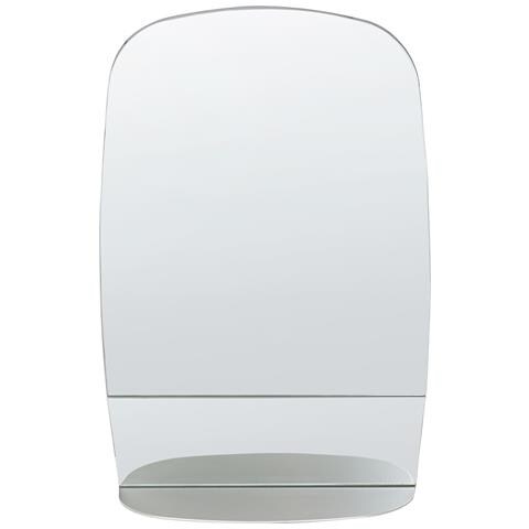Specchio Da Parete Con Ripiano Brannay 40 Cm 60 Cm Argento - Foto 5