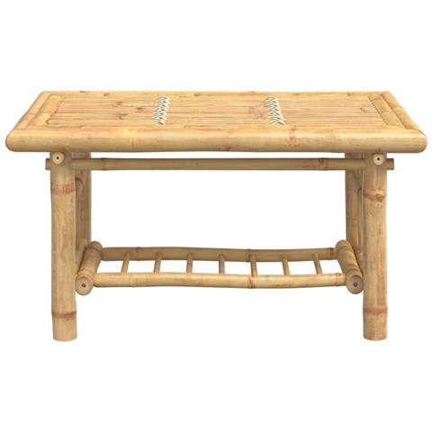 Tavolino Da Salotto 70x45x36 Cm In Bambù - Foto 3