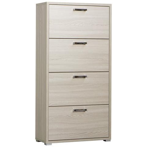 Scarpiera Da Interno In Legno A 4 Ante Con Triplo Scomparto Gemma - Burlywood - Foto 1