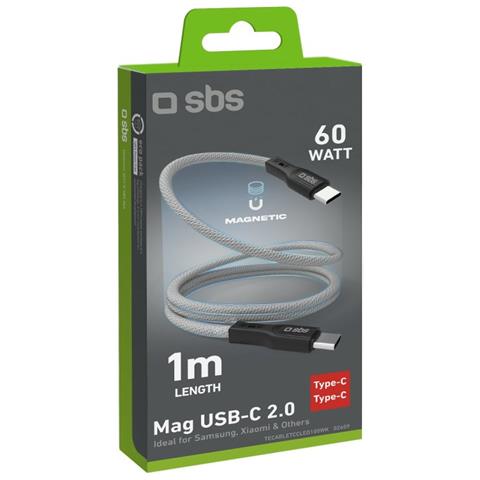 Cavo USB-C con finitura magnetica Colore Bianco - Foto 2