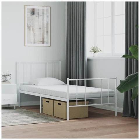 Materasso In Schiuma Bianco 80x220 Cm 7 Zone Durezza 20 Ild - Foto 2