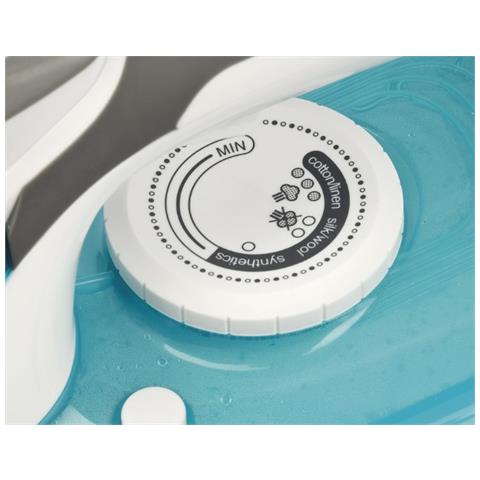 Ferro da Stiro con Caldaia Ermes G40021 Potenza 2500 Watt Colore Bianco / Azzurro - Foto 6