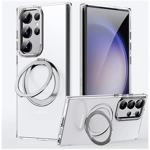 Custodia Protettiva Per Telefono Samsung Con Supporto Magnetico Transparent Samsung S23ultra - Foto 1