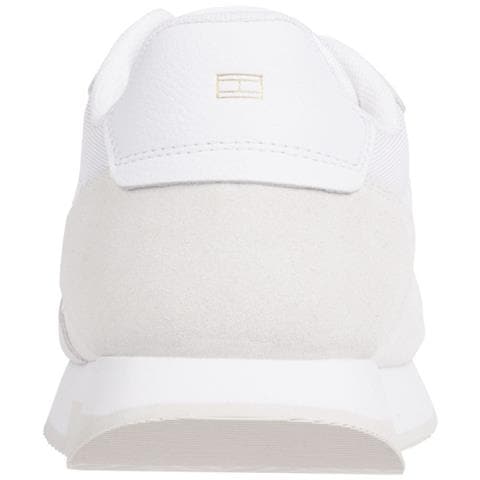 Runner With Webbing Sport Shoe Sneakers Pelle Scarpe Donna Bianco Eu 36, Fw0fw06948 Ybs - Foto 2