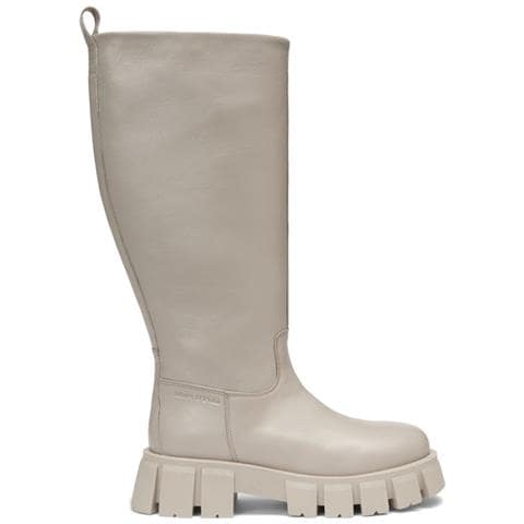 Light Taupe Casual Closed Boots Stivali Pelle Scarpe Donna Beige Eu 39, 208-17368001-105 716 - Foto 1