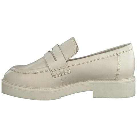 Beige Casual Closed Loafers Mocassino Pelle Scarpe Donna Beige Eu 37, 2-24303-20 403 - Foto 3