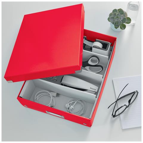 Leitz Click & Store Wow Armadietto Portaoggetti Rettangolare Polipropilene (pp) Rosso - Foto 3