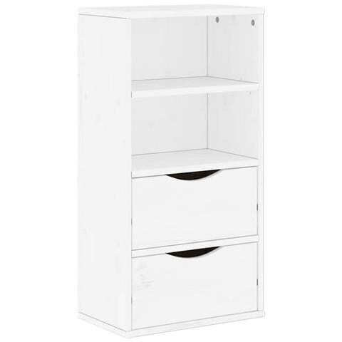 Armadietto Laterale Con Cassetti Odda Bianco 40x24x79 Cm - Foto 2