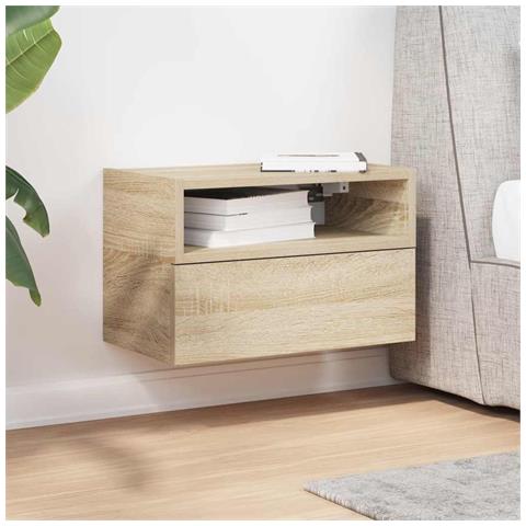 Comodino A Muro Rovere Sonoma 45x26x28,5 Cm - Foto 3