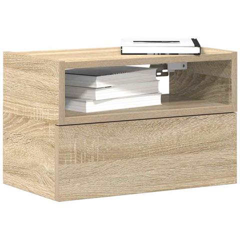 Comodino A Muro Rovere Sonoma 45x26x28,5 Cm - Foto 1