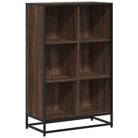 Libreria Rovere Marrone 65,5x33x107,5 Cm In Legno Multistrato - Foto 2