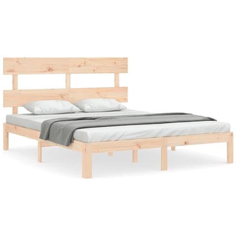 Giroletto Con Testiera King Size In Legno Massello - Foto 2