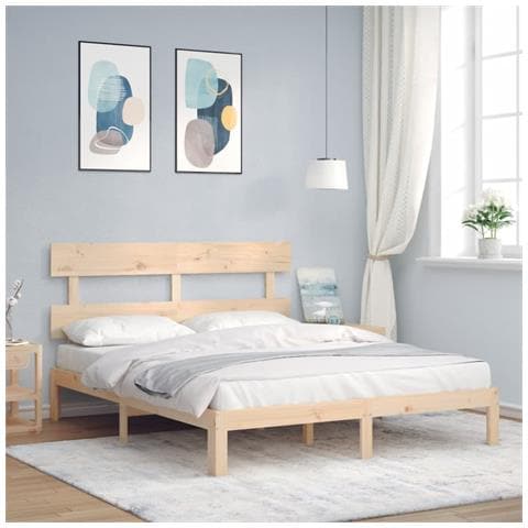 Giroletto Con Testiera King Size In Legno Massello - Foto 3