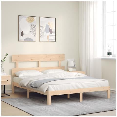Giroletto Con Testiera King Size In Legno Massello - Foto 1