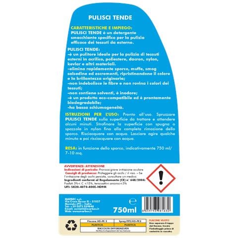 Pulisci Tende 750ml - Detergente Per La Pulizia Di - Foto 2