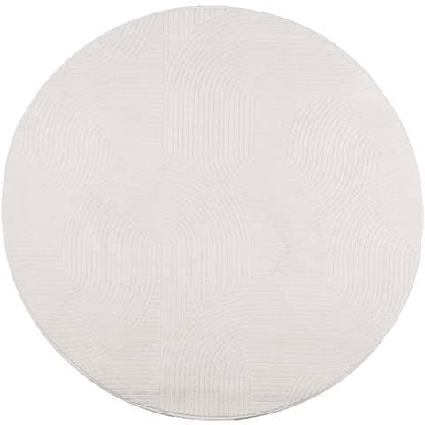 Tappeto Iza A Pelo Corto Con Aspetto Scandinavo Crema 160 Cm - Foto 2