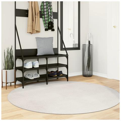 Tappeto Iza A Pelo Corto Con Aspetto Scandinavo Crema 160 Cm - Foto 1