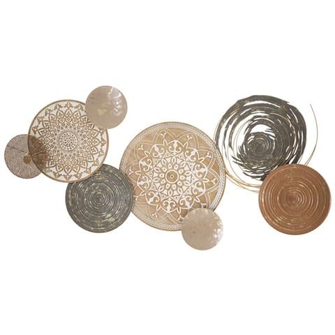 Decorazione In Metallo 3d Cerchi 16 - Multicolore - Metallo - 167,6x8,9x80,6 Cm - Foto 1