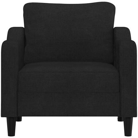 Poltrona Nera 60 Cm In Tessuto - Foto 2