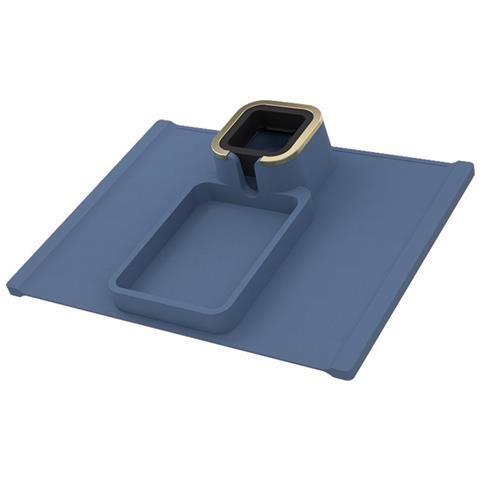 Sottobicchiere Per Divano In Silicone: Vassoio Per Bevande E Snack Blue - Foto 1
