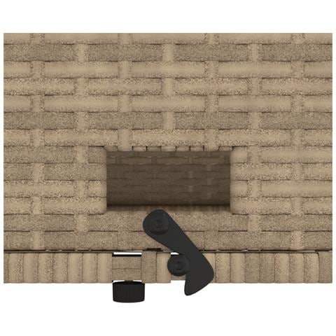 Divano da Giardino con Cuscini a 2 Posti Beige in Polyrattan - Foto 9