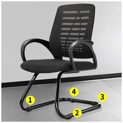 10 Pezzi Di Cuscinetti Per Gambe Di Mobili A Forma Di Arco Black L - Foto 2