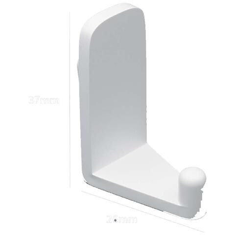 Mini Ganci Per Pannello Forato - Set Da 5, Accessori Versatili Per Organizzazione White - Foto 1