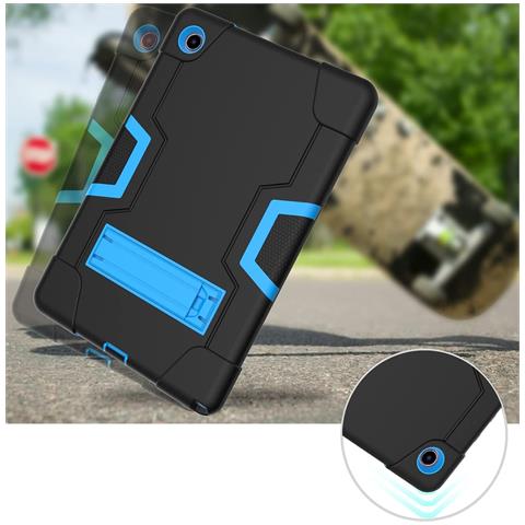 Custodia Per Samsung Galaxy Tab A8 10.5” Antiscivolo Con Supporto Nero - Foto 4