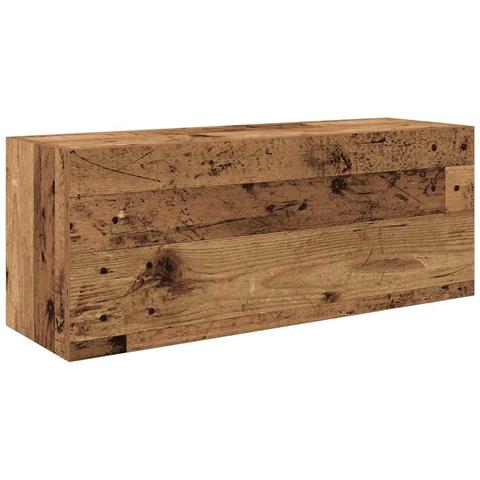 Mobile da Bagno Legno Antico 80x25x30 cm in Truciolato - Foto 1