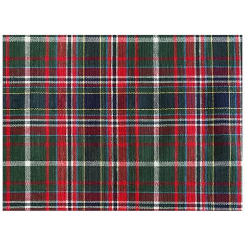 Tovaglia Natalizia Salotto Cucina Tessuto Miros Made Italy Dis Tartan Verde Rp 140x240 Tartan Verde - Foto 2