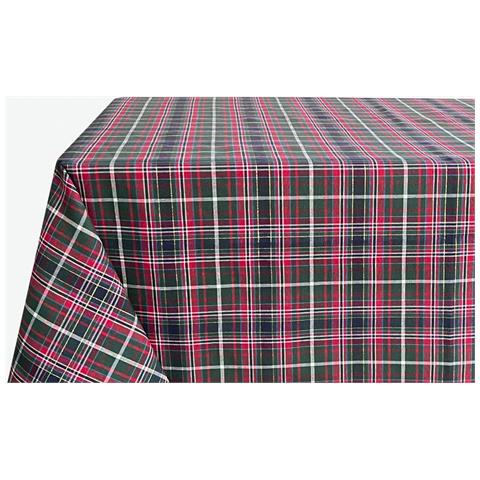 Tovaglia Natalizia Salotto Cucina Tessuto Miros Made Italy Dis Tartan Verde Rp 140x240 Tartan Verde - Foto 5